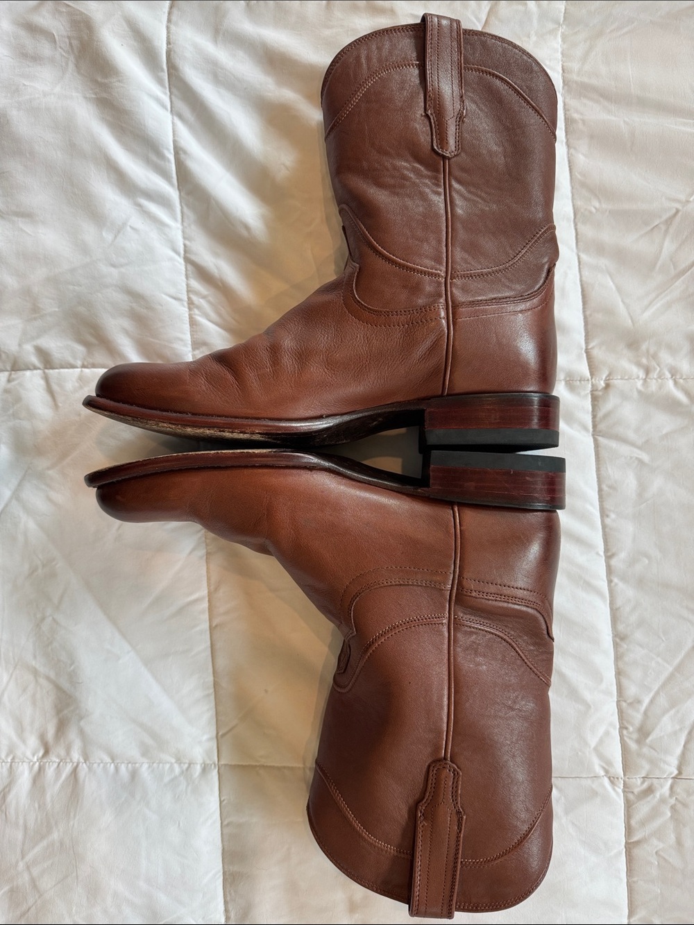 Tecovas Men’s The Earl Cowhide Roper Boot in Color Hickory, 10.5 D (avg width) - Picture 5 of 10